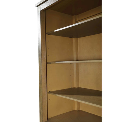 28 Inch Open Shelving Bath Storage Cabinet in Hazel Oak