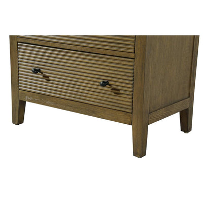 28 Inch Open Shelving Bath Storage Cabinet in Hazel Oak