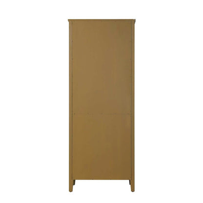 28 Inch Open Shelving Bath Storage Cabinet in Hazel Oak
