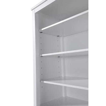 28 Inch Open Shelving Bath Storage Cabinet in White