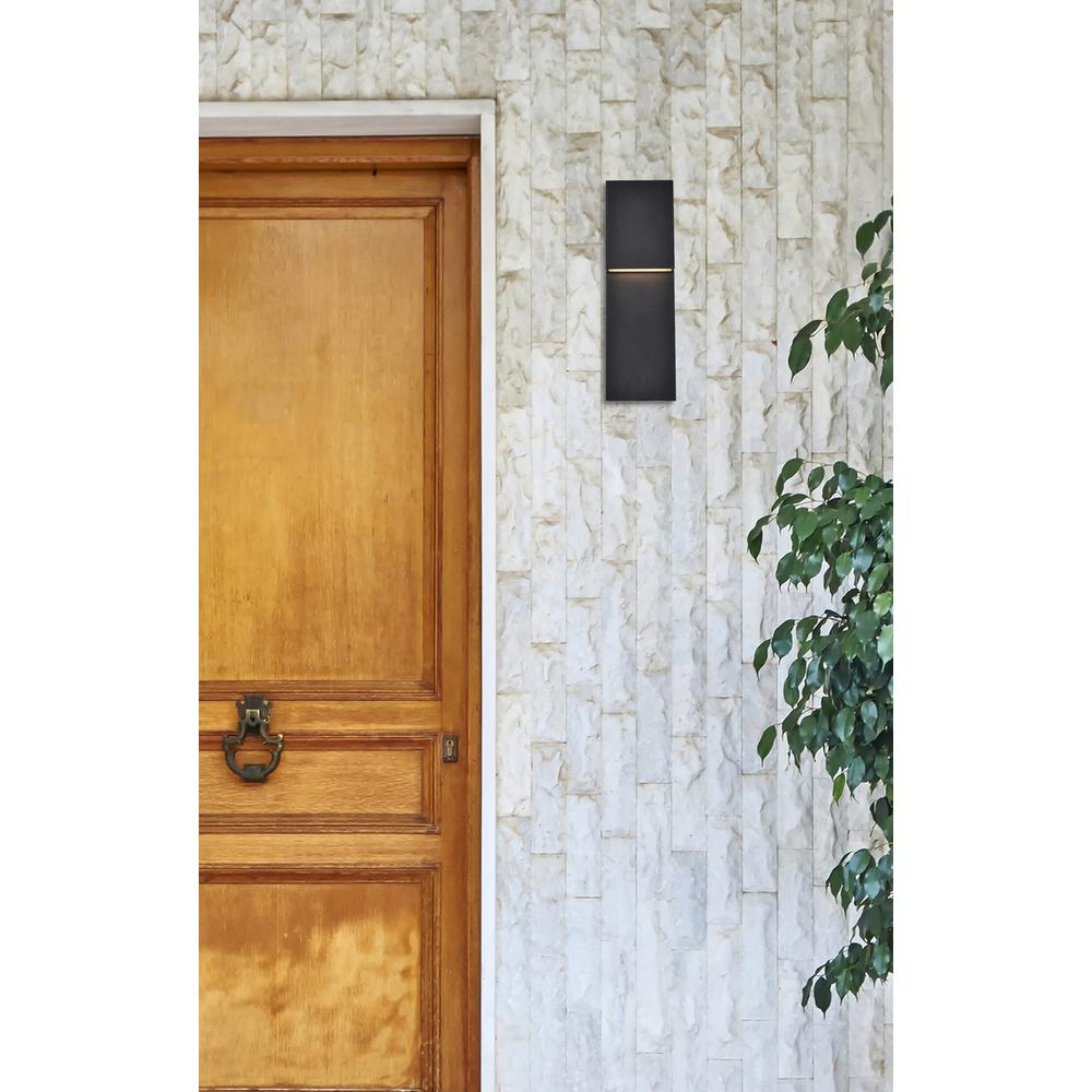 Raine Integrated LED wall sconce in black