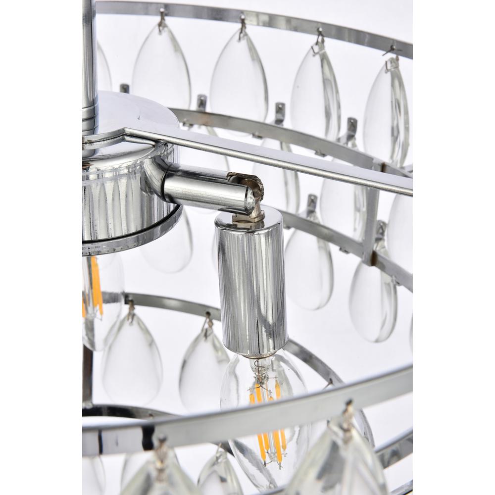 Mila 16 inch flush mount in chrome