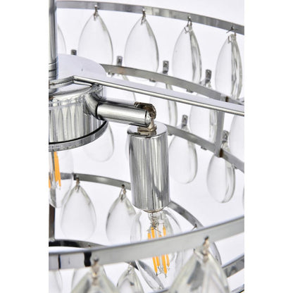 Mila 16 inch flush mount in chrome
