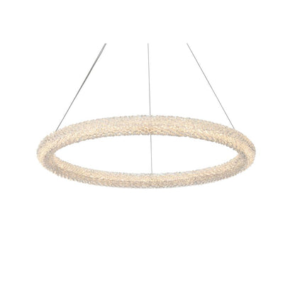 Bowen 32 inch Adjustable LED Chandelier in Chrome