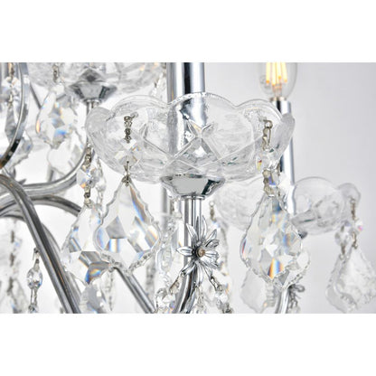 St. Francis 12 light Chrome Chandelier Clear Royal Cut Crystal