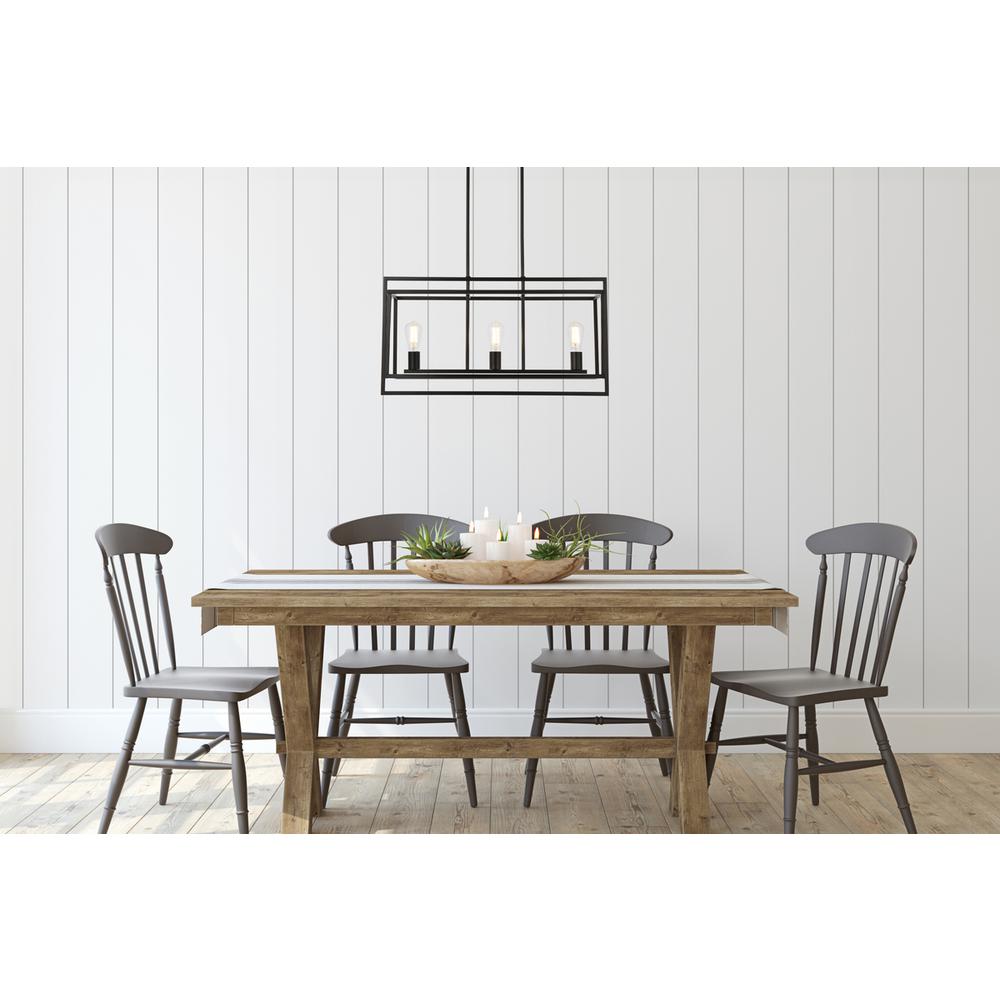 Voir 3 lights pendant in black