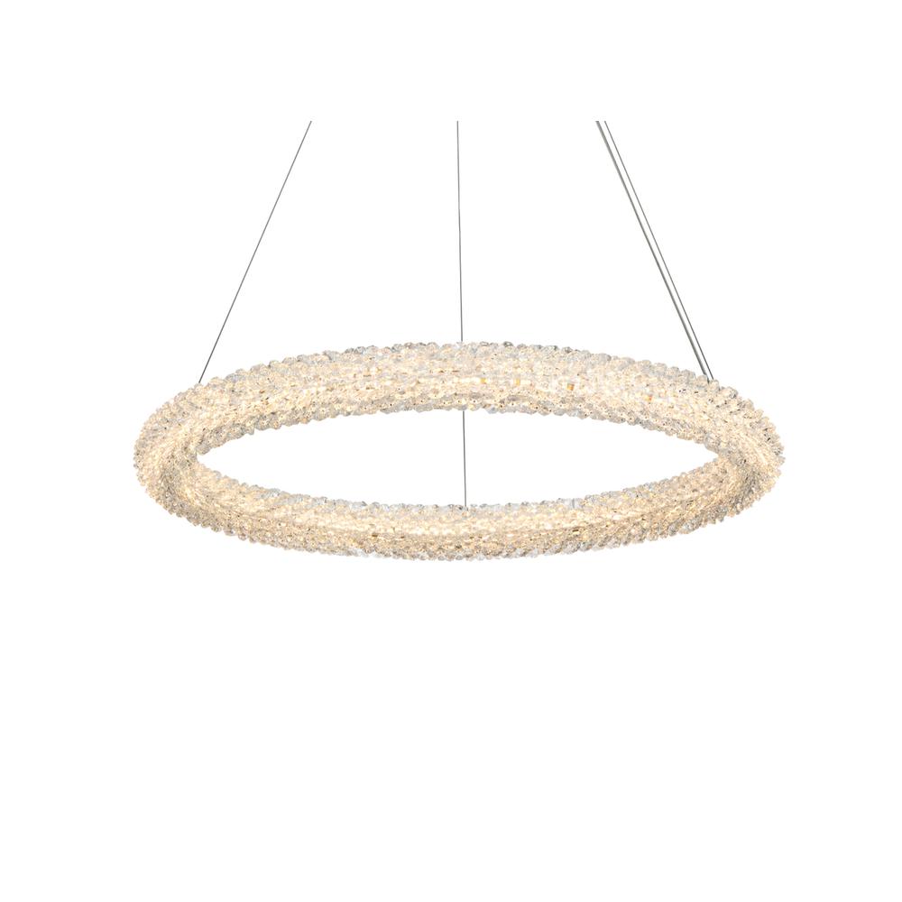 Bowen 26 inch Adjustable LED Chandelier in Satin Gold