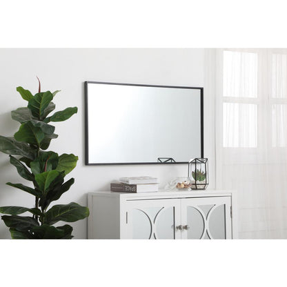 Metal frame rectangle mirror 20 inch in Black