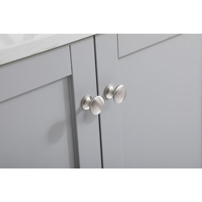 42 inch Single Bathroom Vanity in Grey with Backsplash