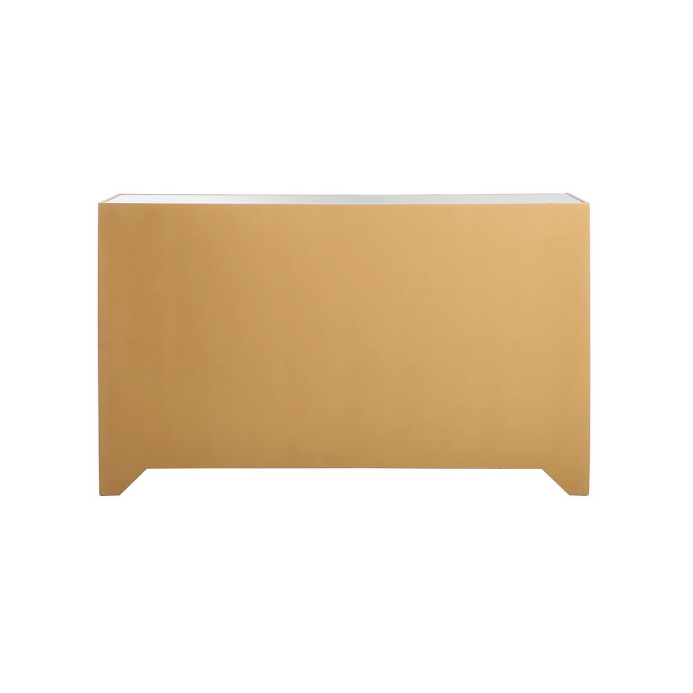 Reflexion 60 in. mirrored credenza in gold