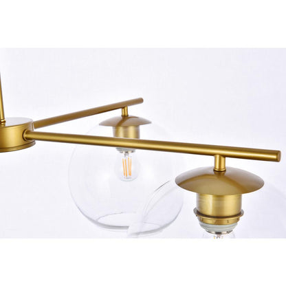 Opus 4 lights brass pendant
