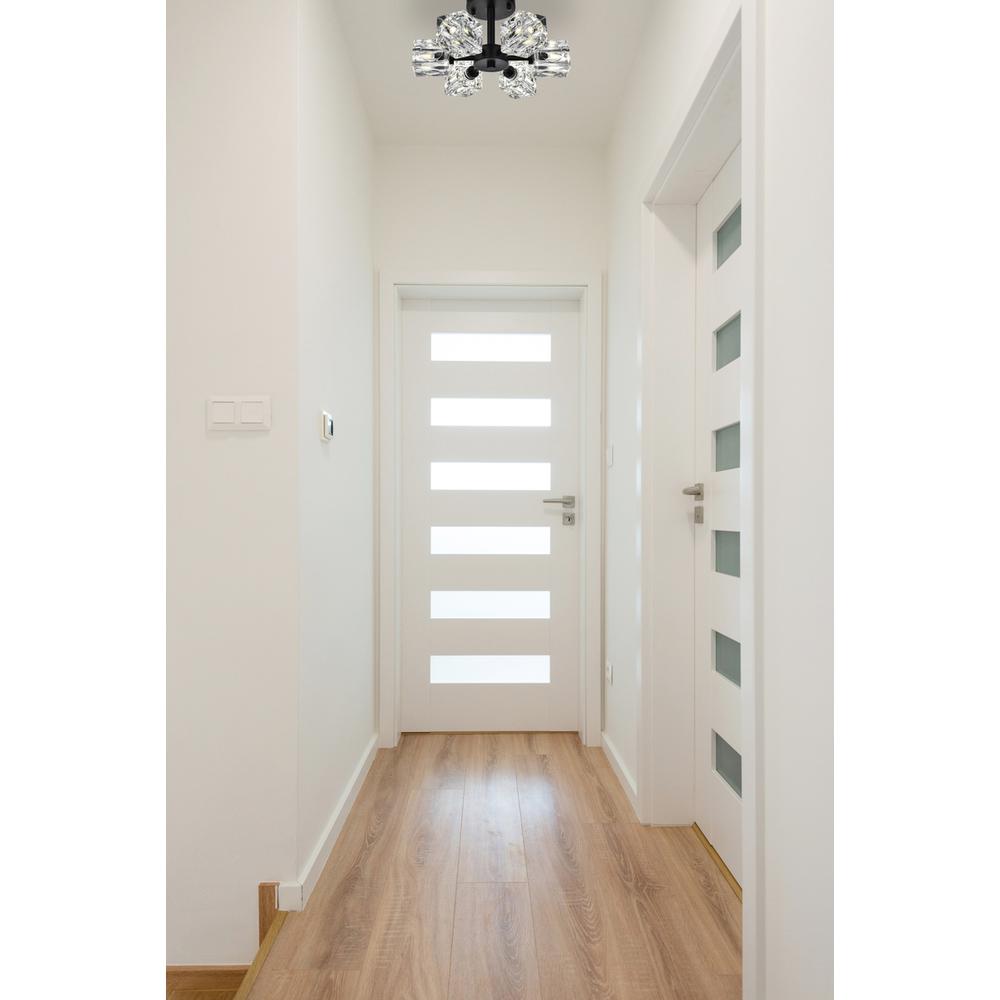 Lyra 14 inch Flush Mount in Black