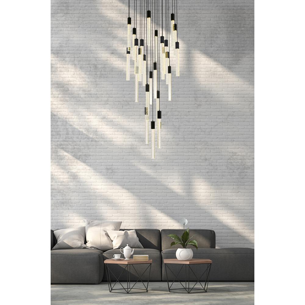 Weston 25 lights pendant in black