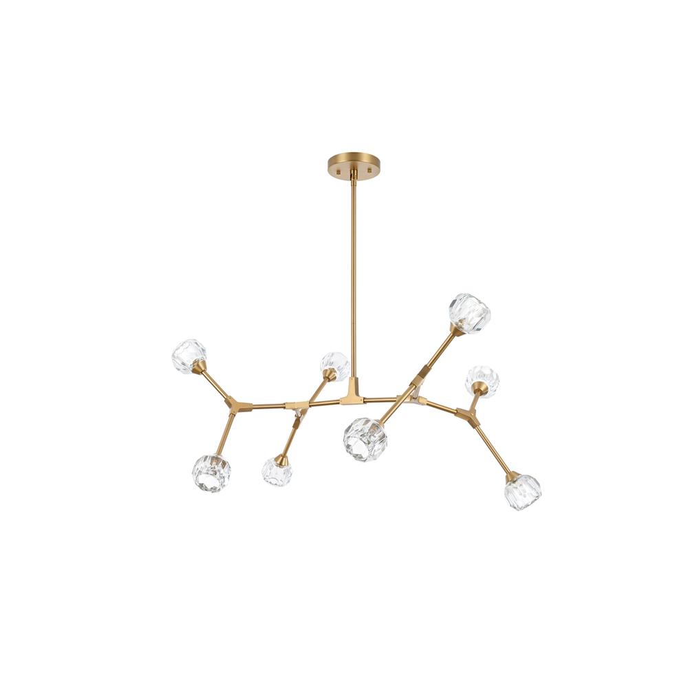 Zayne 8 Light Pendant in Gold