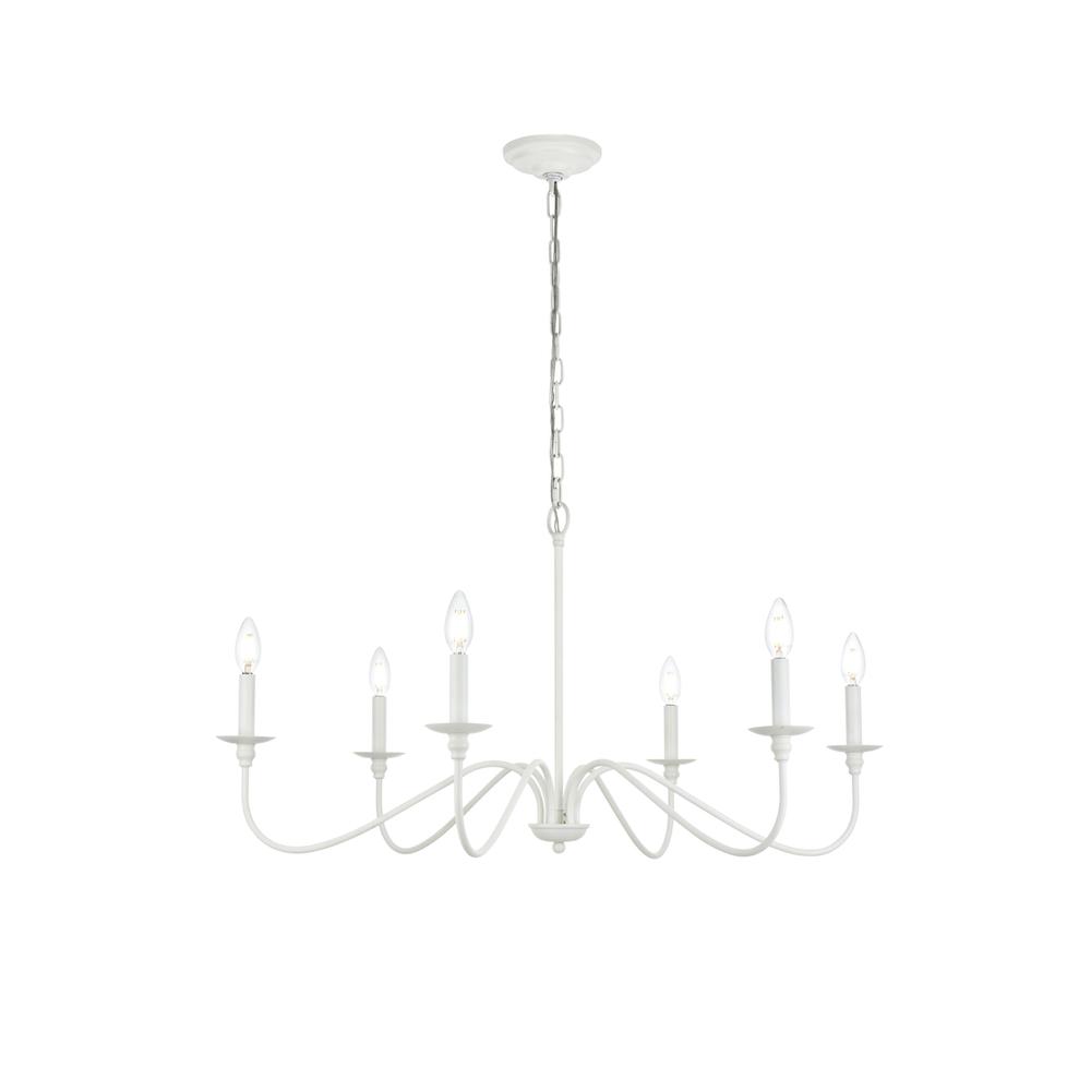 Rohan 30 inch chandelier in White