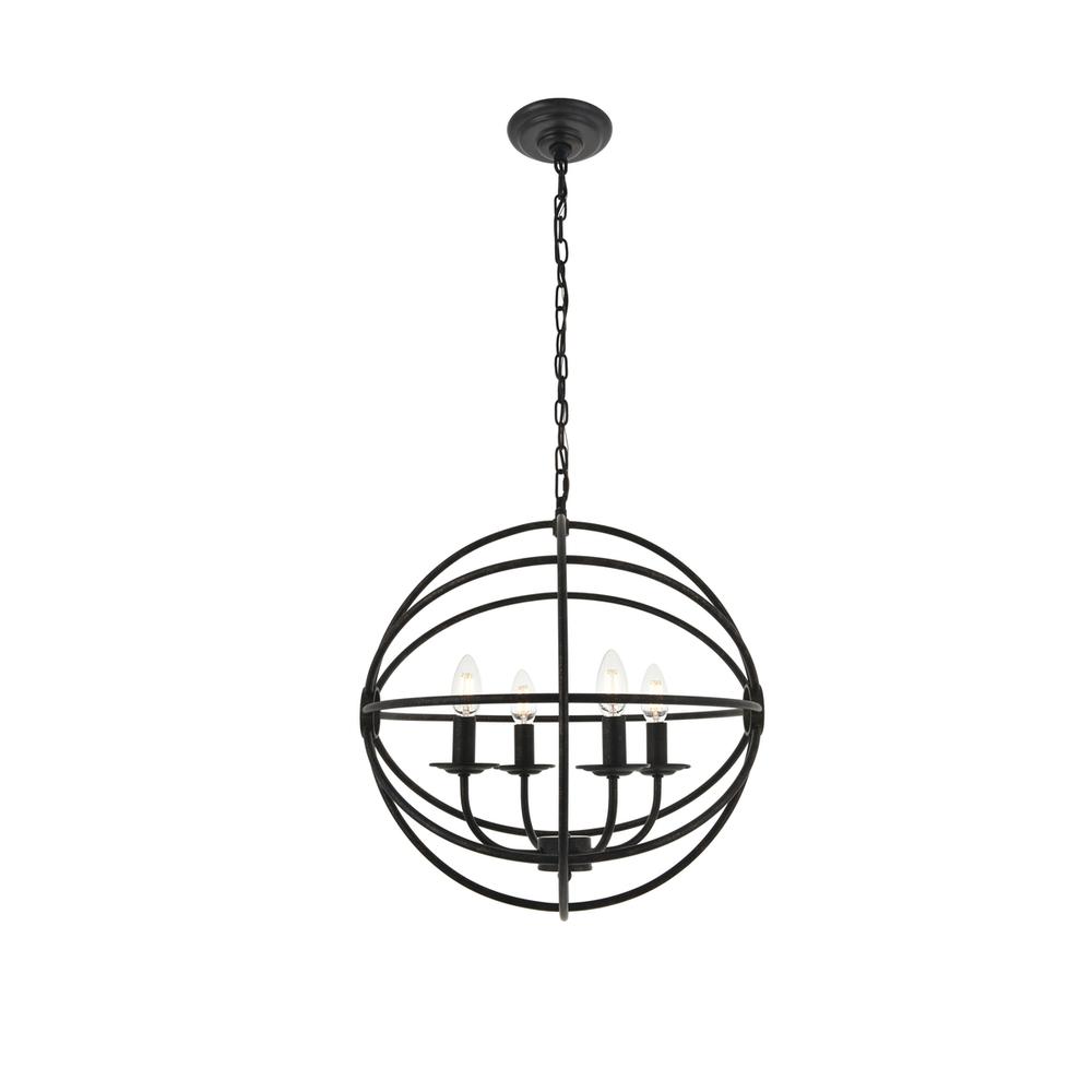 Octavia 4 light dark brown Pendant