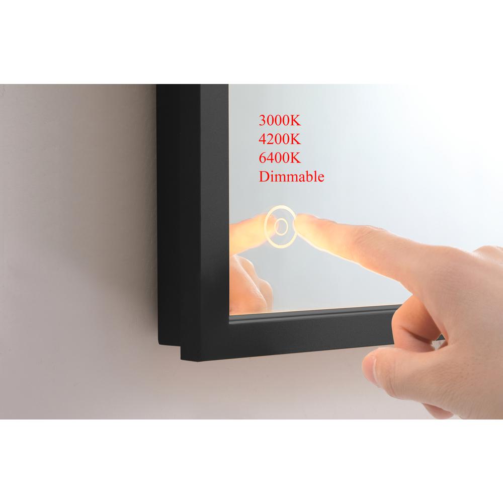 Pier 24x36 inch LED mirror with adjustable color temperature