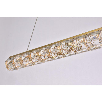 Valetta 36 inch LED linear pendant in gold