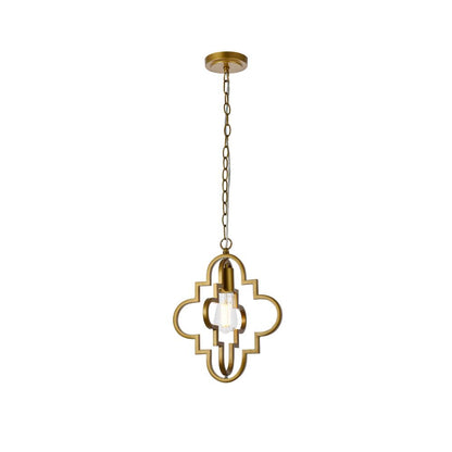 Sandara 1 light pendant in brass