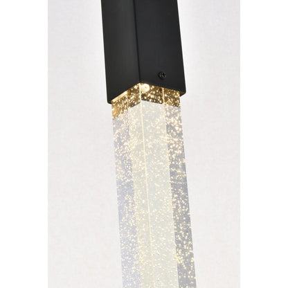 Weston 5 lights pendant in black