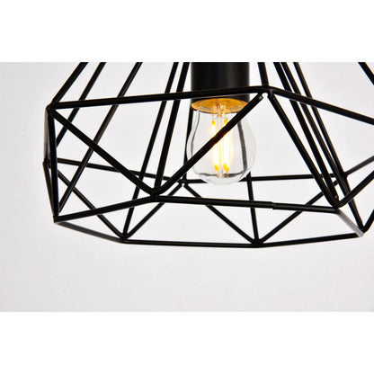 Jago Collection Pendant D9.8 H9.8 Lt:1 Black Finish