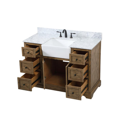 48 inch Single bathroom vanity in driftwood
