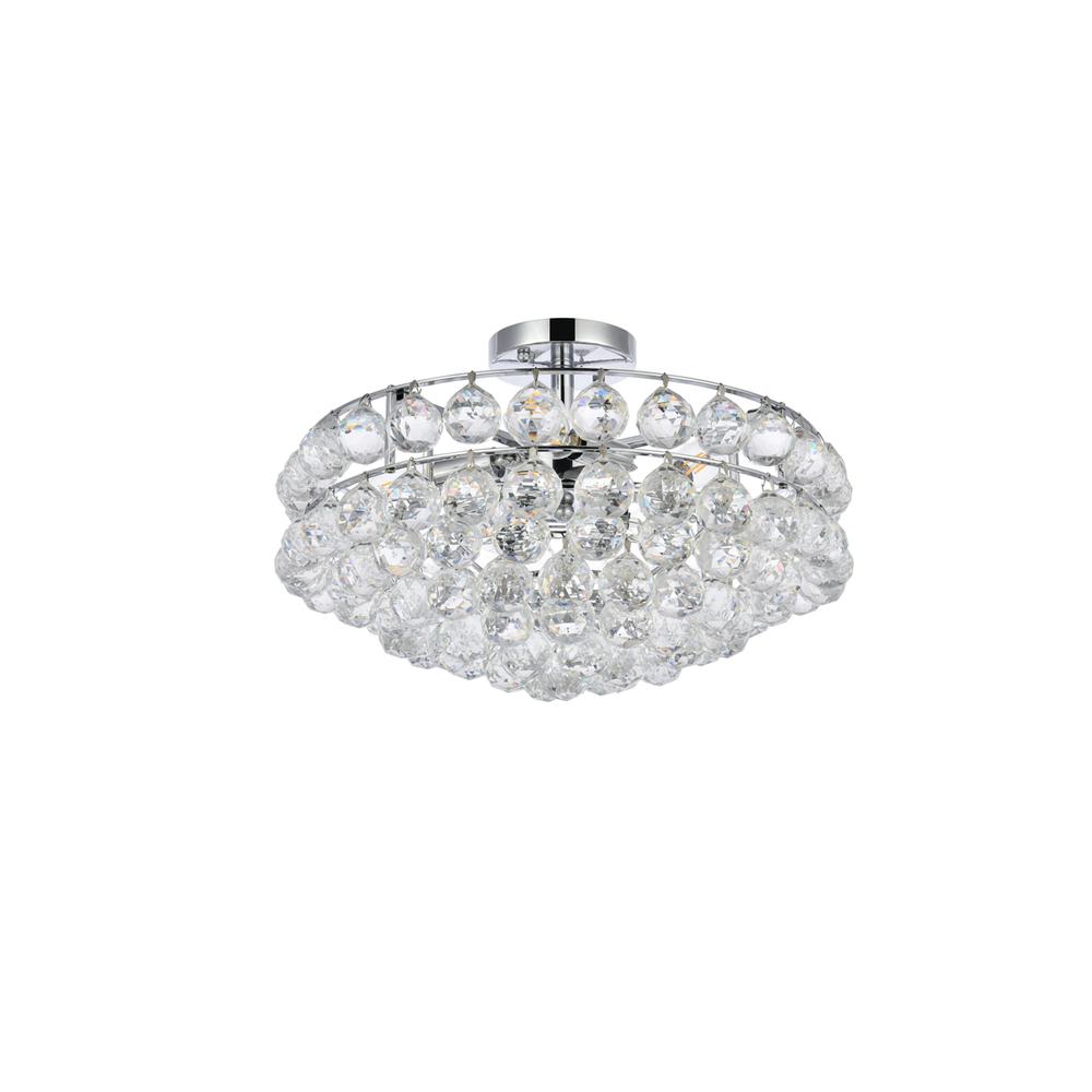 Savannah 18 inch flush mount in chrome