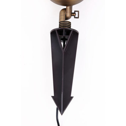 Cast brass wide spot light