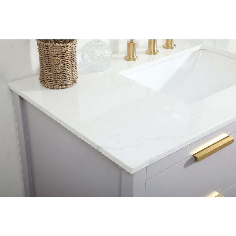 42 inch Single bathroom vanity in grey