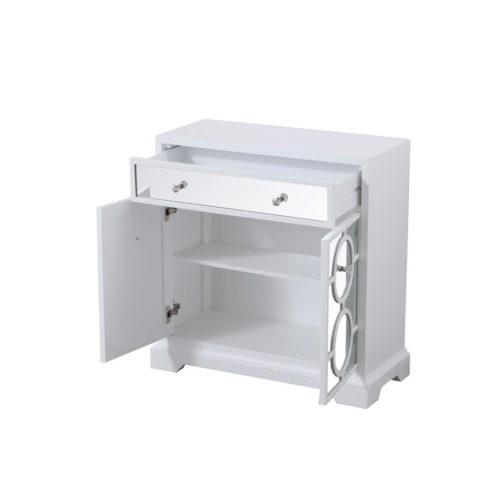 32 in. mirrored cabinet in white