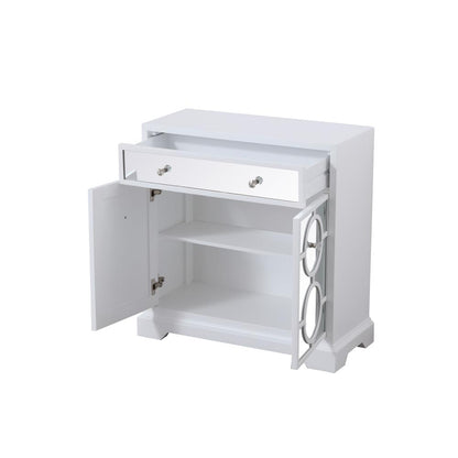 32 in. mirrored cabinet in white