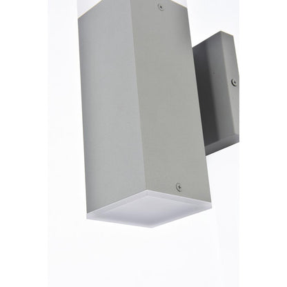 Raine Integrated LED wall sconce  in silver