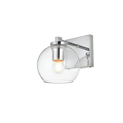 Juelz 1 light Chrome and Clear Bath Sconce