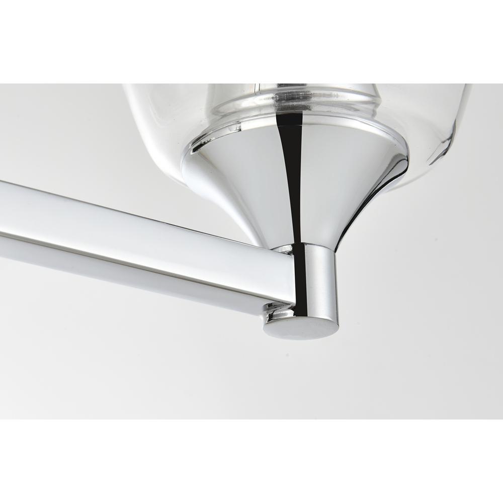 Gianni 4 light Chrome and Clear Bath Sconce