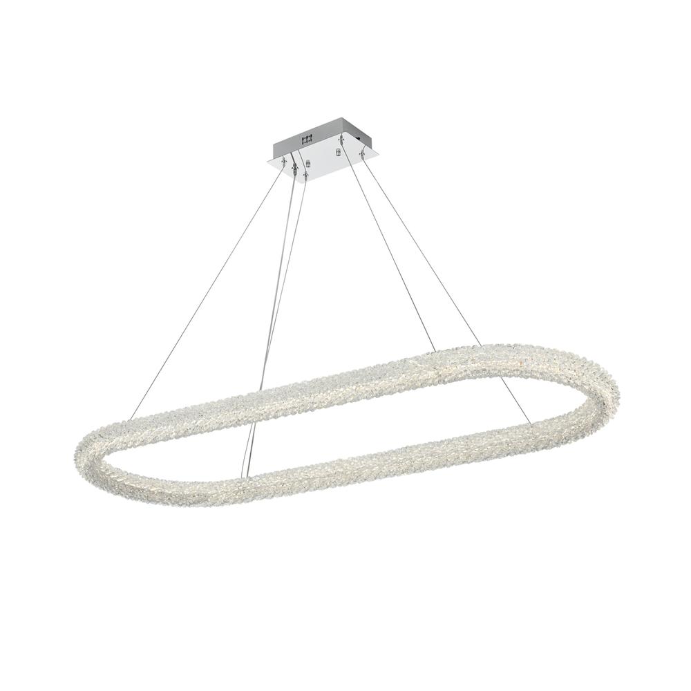 Bowen 51 inch Adjustable LED Chandelier in Chrome