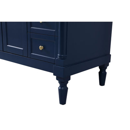 48 inch Single bathroom vanity in blue