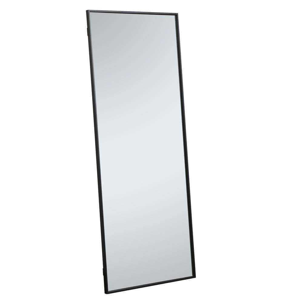 Metal frame rectangle mirror 24 inch in Black