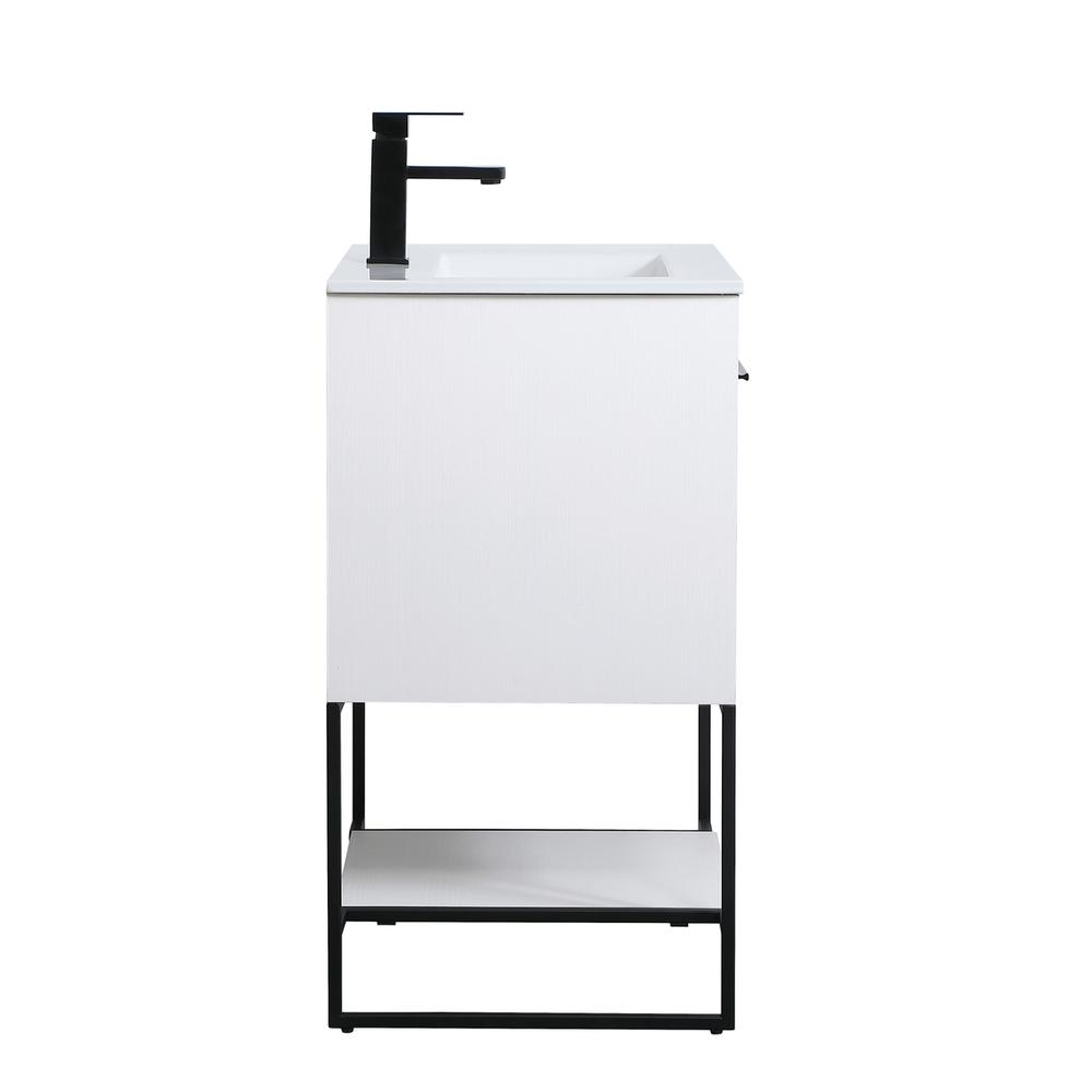 24 inch  Single Bathroom Vanity in White