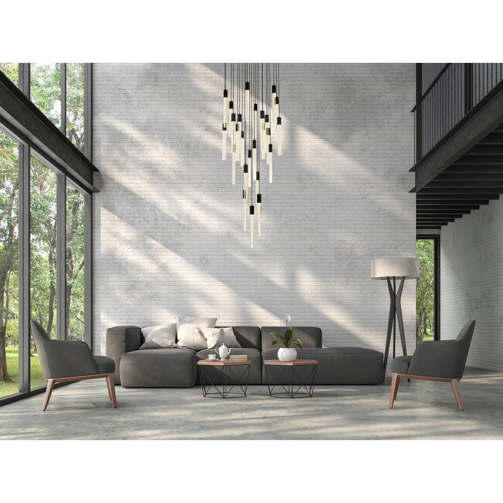 Weston 25 lights pendant in black
