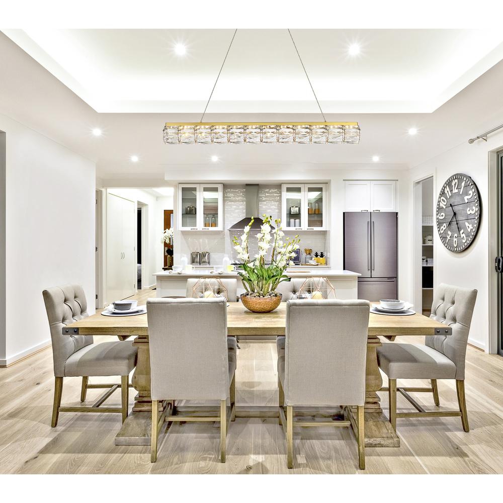 Valetta 36 inch LED linear pendant in gold