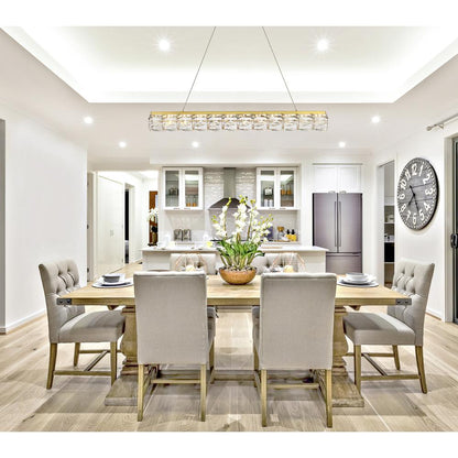 Valetta 36 inch LED linear pendant in gold