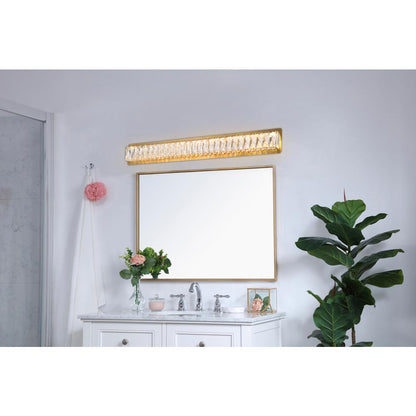 Monroe Integrated LED chip light gold Wall Sconce Clear Royal Cut Crystal