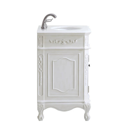 24 inch Single Bathroom vanity in Antique White