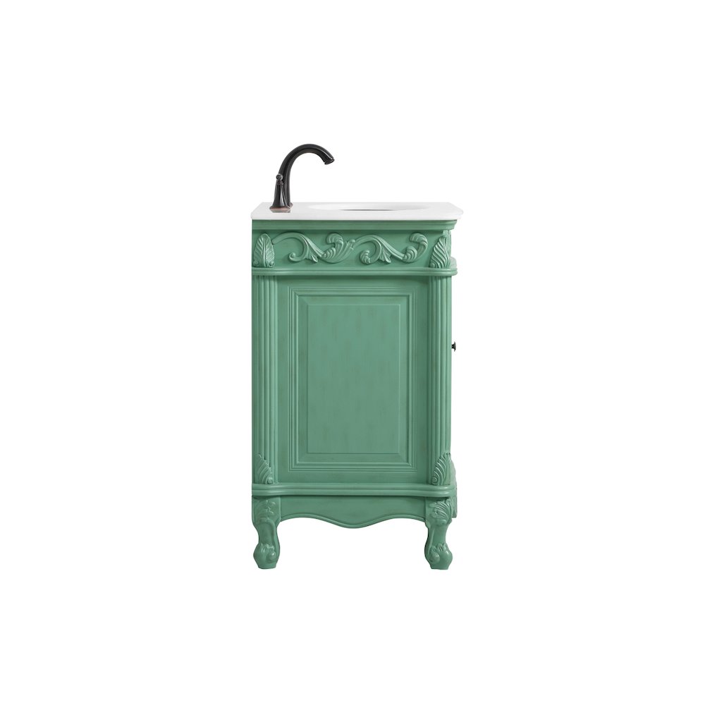 27 inch Single Bathroom vanity in vintage mint