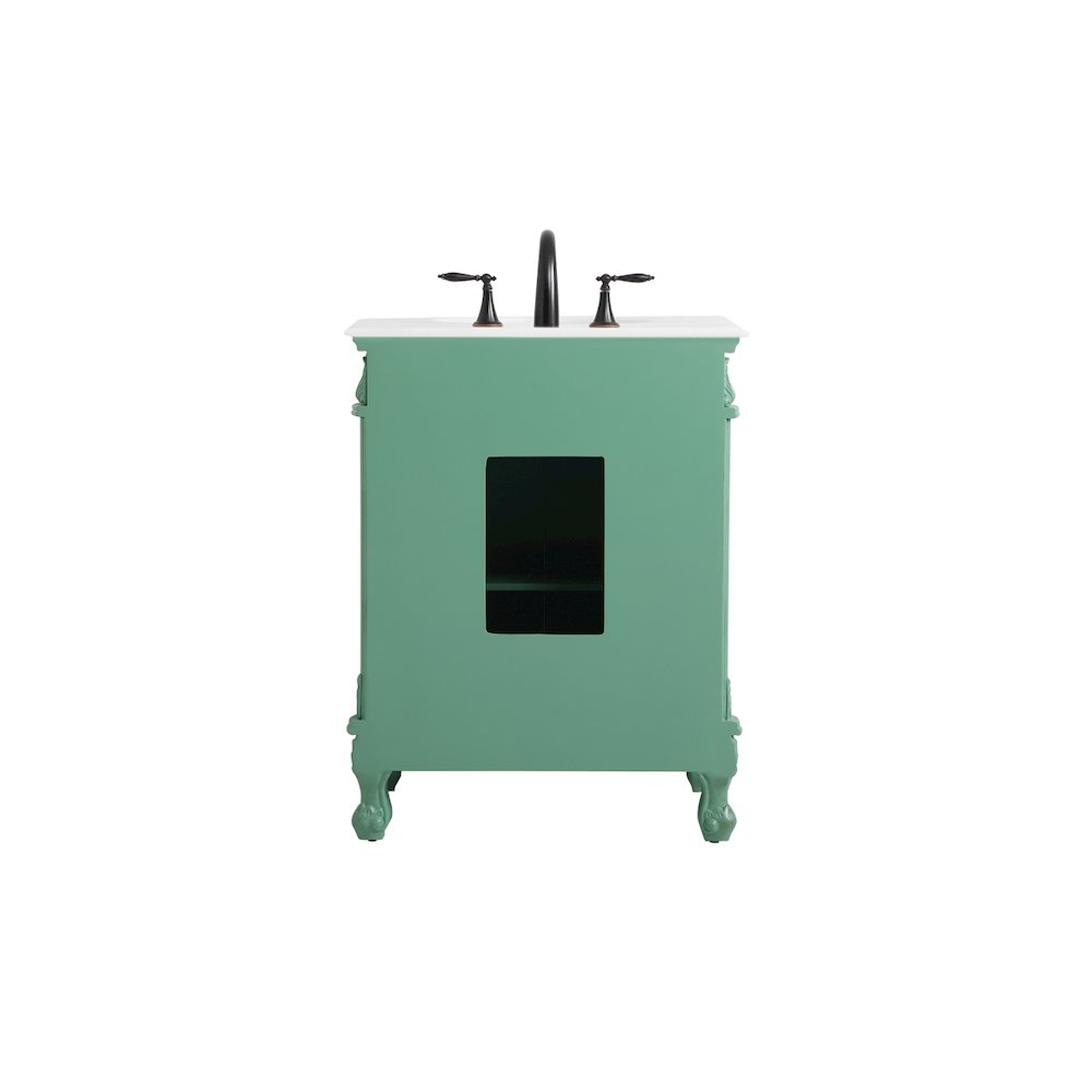 27 inch Single Bathroom vanity in vintage mint