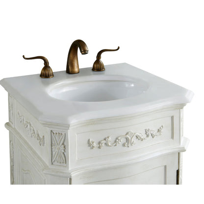 21 inch Single Bathroom vanity in Antique White