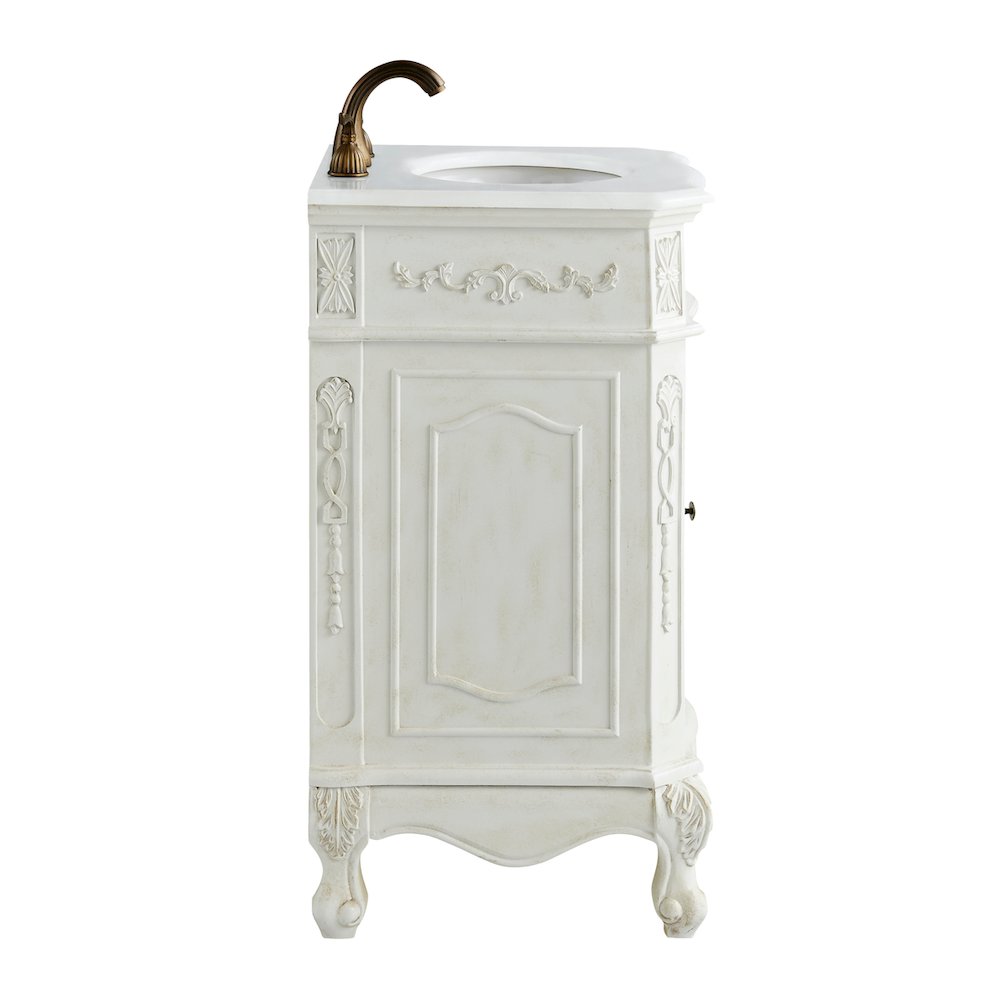 21 inch Single Bathroom vanity in Antique White