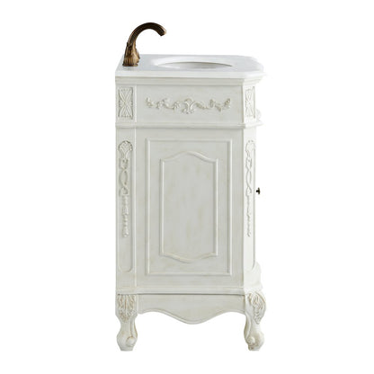 21 inch Single Bathroom vanity in Antique White