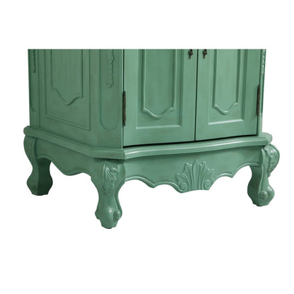 24 inch Single Bathroom vanity in vintage mint