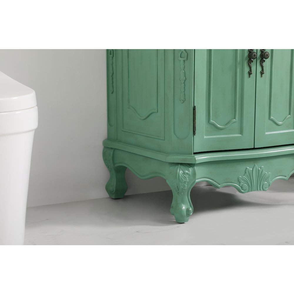 24 inch Single Bathroom vanity in vintage mint